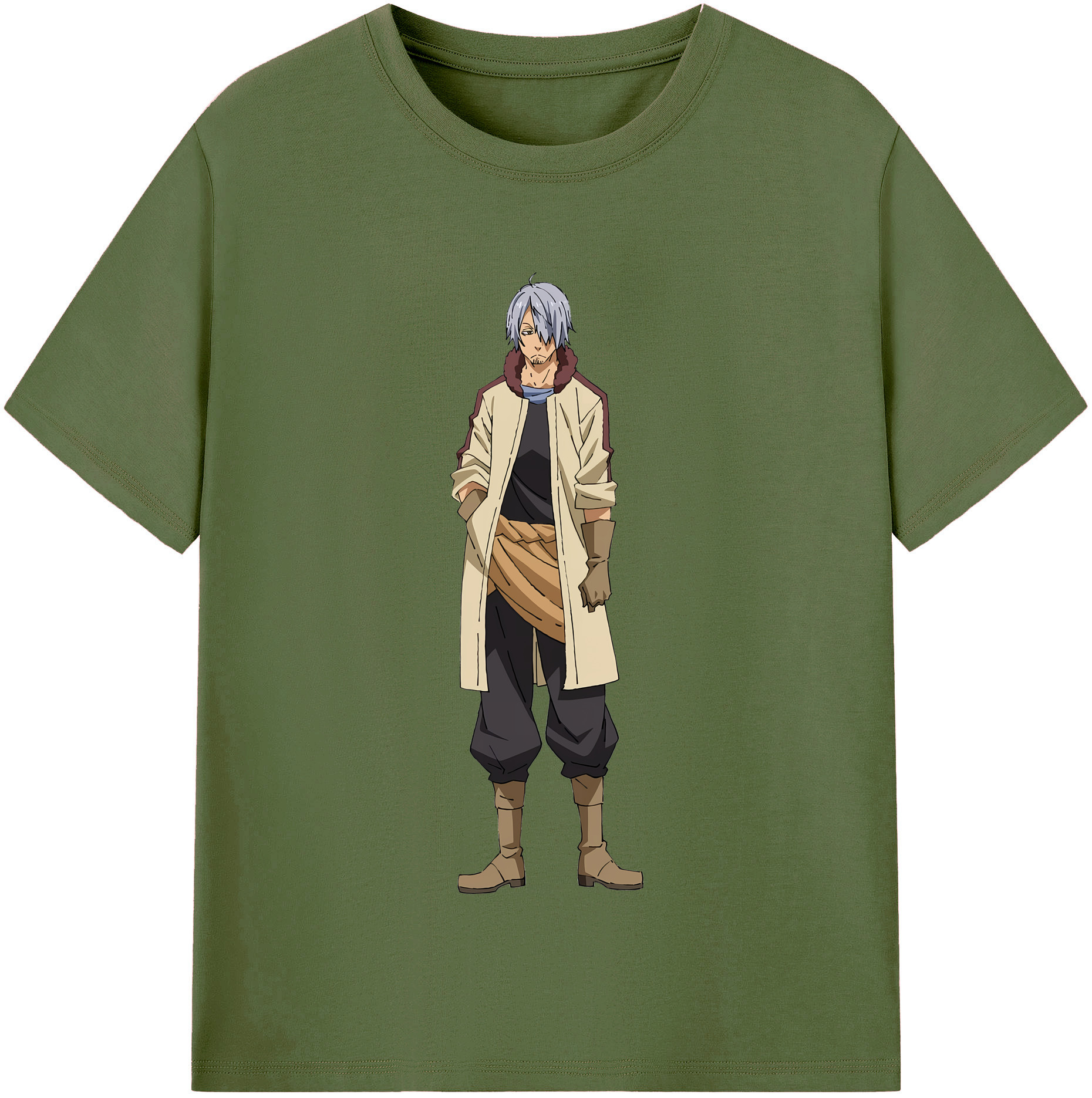 （画像用） 転スラ Regarding Reincarnated to Slime 綿100％半袖Tシャツ（フロントプリント）